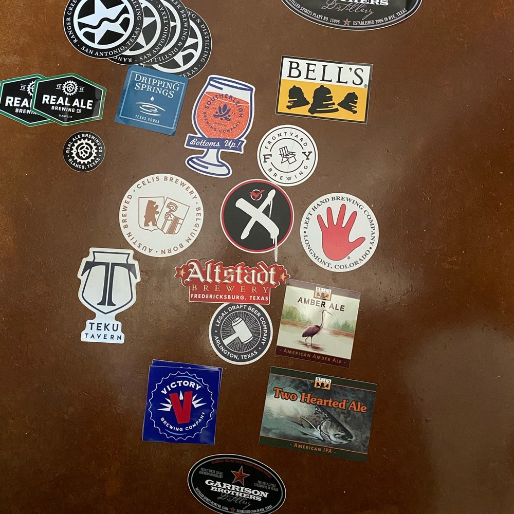 COPY - Assortment of brewery stickers